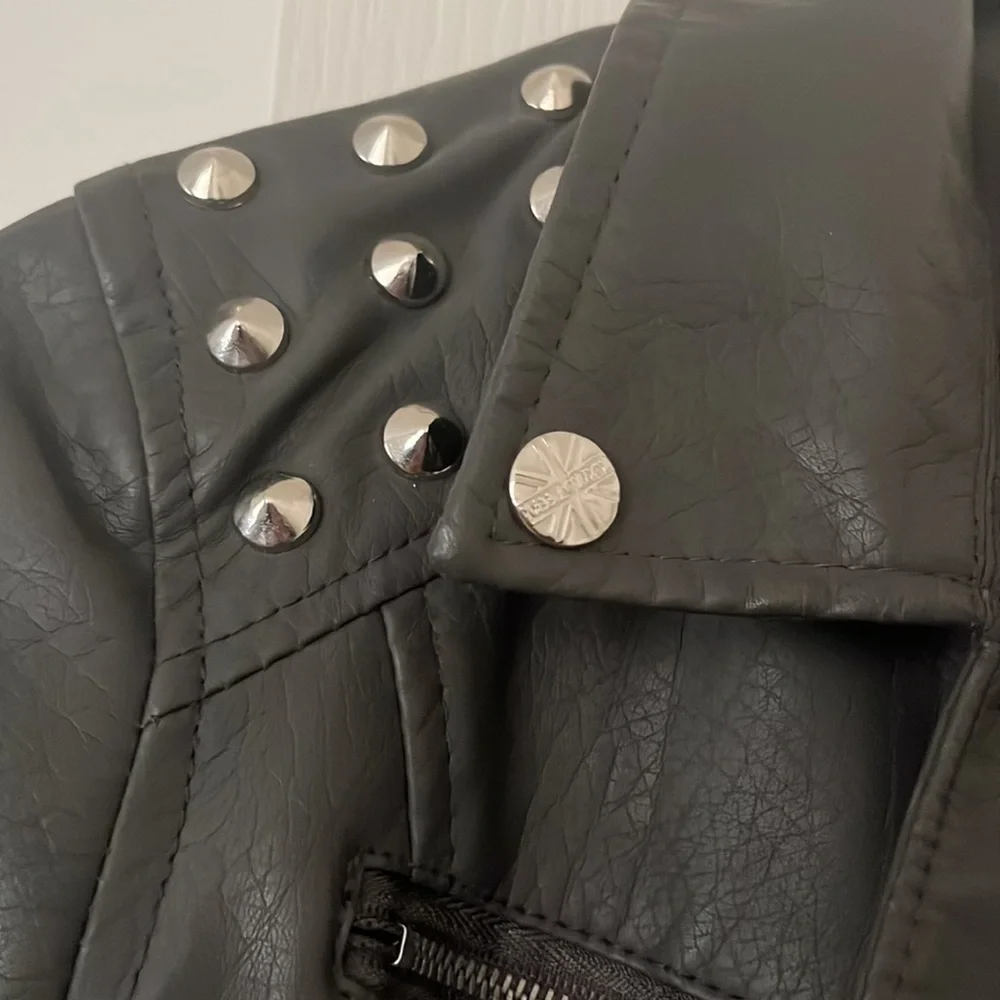 Faux leather moto jacket - Picture 2 of 5